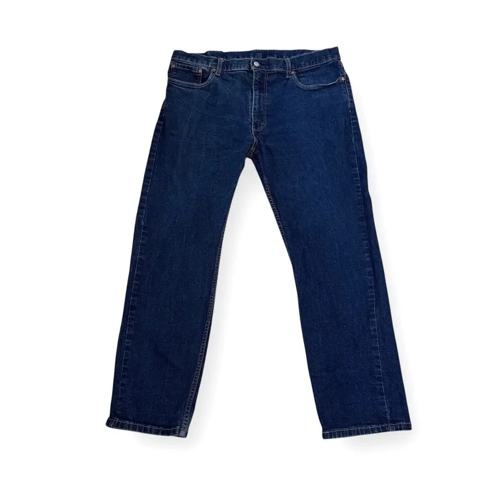 Levi's 559 Jeans Mens 40x32 Relaxed Straight Dark Wash Blue Denim Pants Mid Rise